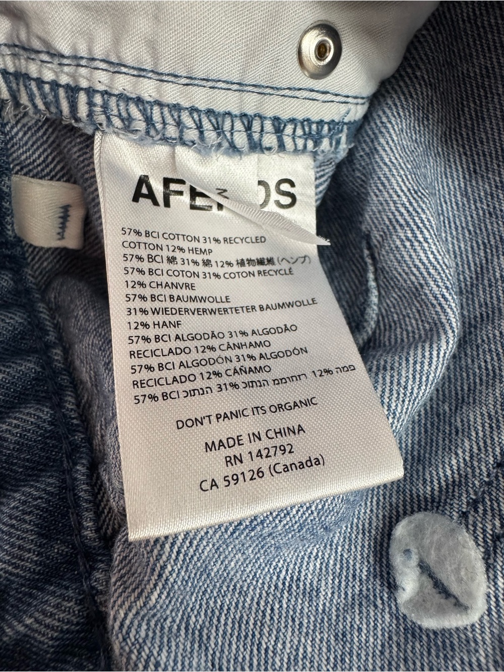 AFENDS Seventy-Threes Denim Short Worn Blue 26 - Picture 9 of 11